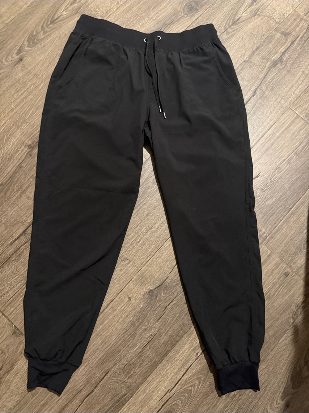 Men's Black Drawstring Jogger Pants